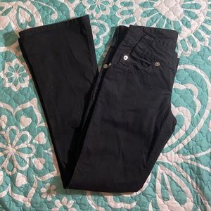 black low waisted flared pants 🗝